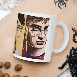 Mr UVD White & Blue Harry Potter Printed Ceramic Glossy Mug image 2