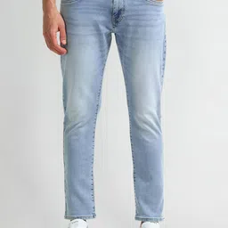U.S. Polo Assn. Denim Co. Men Slim Fit Mid-Rise Light Fade Jeans image 1