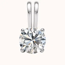 HighSpark Women Silver Tone Stone Studded Pendant image 1