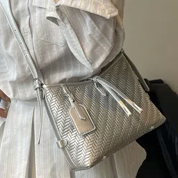 KPOP Textured PU Sling Bag image 4