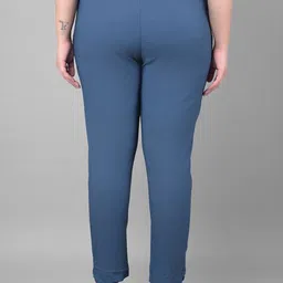 Comfort Lady Women Plus Size Solid Mid-Rise Casual Regular Trouser image 3