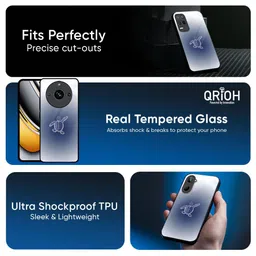 QRIOH Unisex Realme P3 5G Quirky Shockproof Glass Back Case image 4