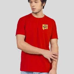 Greylongg Men Printed Applique T-shirt-picture-28