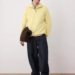 Trendyol Men Mock Collar Pullover Sweatshirt-picture-36