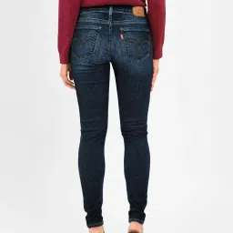 levi's Women's 710 Blue Skinny Fit Mid Rise Jeans image 3