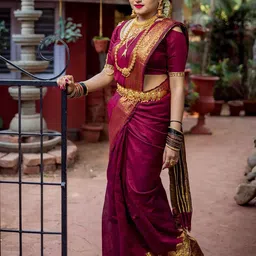 Anjaneya Sarees Woven Design Zari Silk Blend Banarasi Saree-picture-36