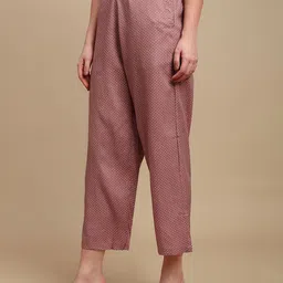 De Moza Women Printed Cropped Ethnic Palazzos image 2