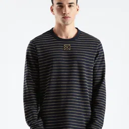 Calvin Klein Jeans Men Striped Round Neck Cotton Relaxed Fit T-shirt-picture-13