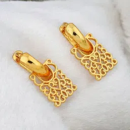 SHREE KRISHNA SHOPPING Gold-Plated Brass Earrings image 1