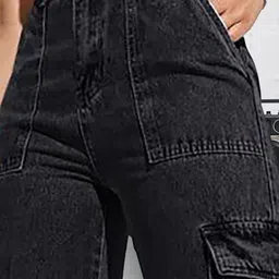 DressBerry Women Comfort Wide Leg High-Rise Light Fade Acid Wash Stretchable Jeans image 4