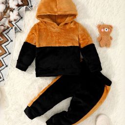 INCLUD Boys Colourblocked Hooded Sweatshirt With Trousers-picture-38