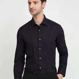 ColorPlus Floral Spread Collar Comfort Regular Fit Cotton Casual Shirt-picture-33