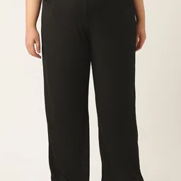 theRebelinme Women Solid Relaxed High-Rise Easy Wash Trousers-picture-23