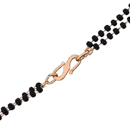 ATIBELLE Rose Gold-Plated Cubic Zirconia Studded Mangalsutra image 4