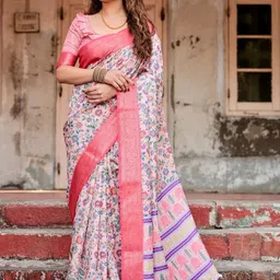 MAHARANI COUTURE Floral Printed Kanjeevaram Saree-picture-12