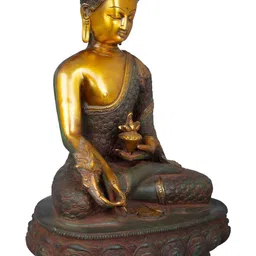 Exotic India Green Buddha Figurine Showpiece-image-29