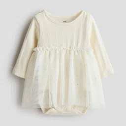 H&M Tulle-Skirt Bodysuit Dress-picture-12