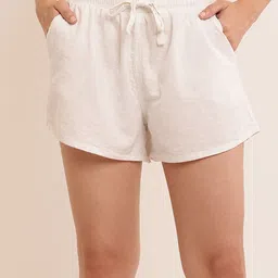 NoBarr Women Linen Shorts-image-69