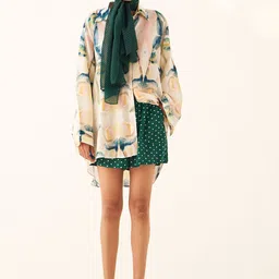 OFRIDA Women Polka Dot Printed High-Rise Shorts-picture-33