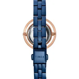 Timex Women Brass Dial & Stainless Steel Straps Analogue Watch TWEL24302 image 2
