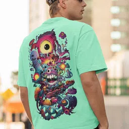 Elibolz Men Printed Drop-Shoulder Sleeves Bio Finish T-shirt-picture-27