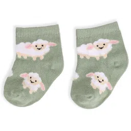 KICKS & CRAWL Infants Pack Of 3 Patterned Anti-Skid Cotton Ankle Length Socks image 3