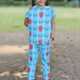 ALANTA Unisex Kids Printed T-shirt with Trousers image 3