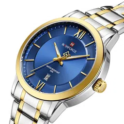 Naviforce NF9254 Luxora Men Date Aperture Analogue Multi Function Watch NF9254 S-BE-G image 4