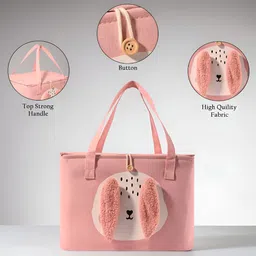 Aura Pink Set of 4 Reusable Tote Basket Organisers image 2