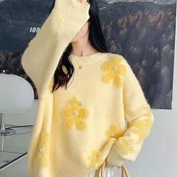 StyleCast Women Floral Embellished Long Sleeves Pullover Sweaters-image-51