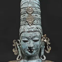 Exotic India Sea Green Religious Idol Showpiece-image-19