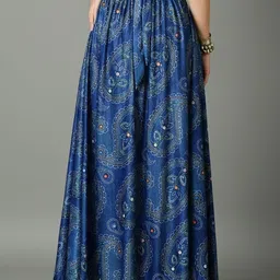 Vagisha Printed Maxi Flared Skirts image 3