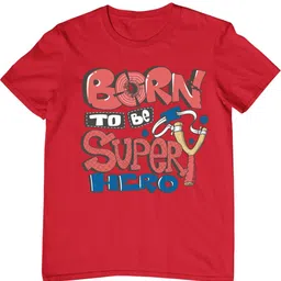 TeeSlix Unisex Red Tshirts image 2