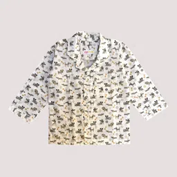 MYZUIE Unisex Kids Printed Night suit image 5