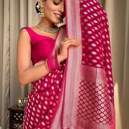 Aaishvyapparels Woven Design Zari Art Silk Handloom Banarasi Saree image 3