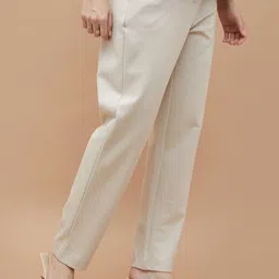 CODE by Lifestyle Women Easy Wash Mid-Rise Regular Trousers image 3