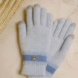 LOOM LEGACY Women Touchscreen Woollen Gloves-image-40