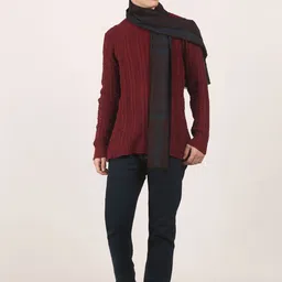 Calvadoss Men Checked Acrylic Mufflers image 3