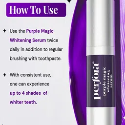 Perfora Purple Magic Teeth Whitening Toothpaste Serum 30 ml - Apple Peach image 5