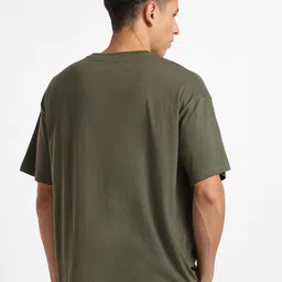 NOBERO Typography Printed Drop Shoulder Sleeves Pure Cotton Oversized T-Shirt image 5