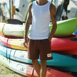 Bonkers Corner Self Design Round Neck Tank Innerwear Vests image 4