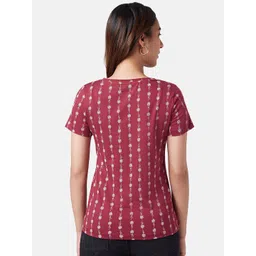 Honey by Pantaloons Round Neck Conversational Printed Cotton T-shirt image 4