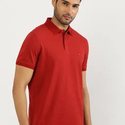 Tommy Hilfiger Men Solid Henley Neck Applique T-shirt image 4
