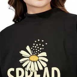 BLUEFICUS Women Printed Sweatshirt image 4