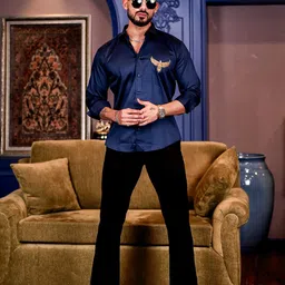 Foomer Men Standard Opaque Casual Shirt image 5