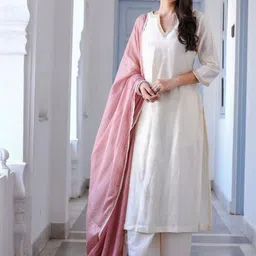 AG TEXTILE Women Regular Thread Work Kurta with Palazzos & With Dupatta-picture-20