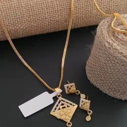 V.K.PAYAL.JEWELLERY Gold-Plated Agate Stones-Studded Jewellery Set-picture-16
