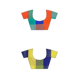 SHAIBO SAREE Checked Silk Cotton Handloom Uppada Saree image 3