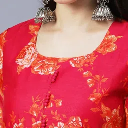 Anni Designer Women Floral Printed Regular Kurta with Trousers & With Dupatta image 2