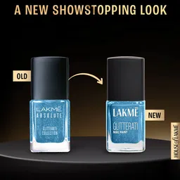 Lakme Glitterati Collection Nail Paint For High Glam, 12ml - Ocean Eyes 120 image 3